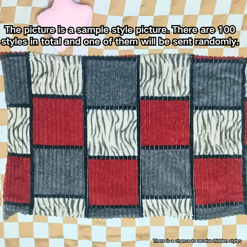 Soft Plush Coral Fleece Throw Blanket for Couch Bed Travel Gift