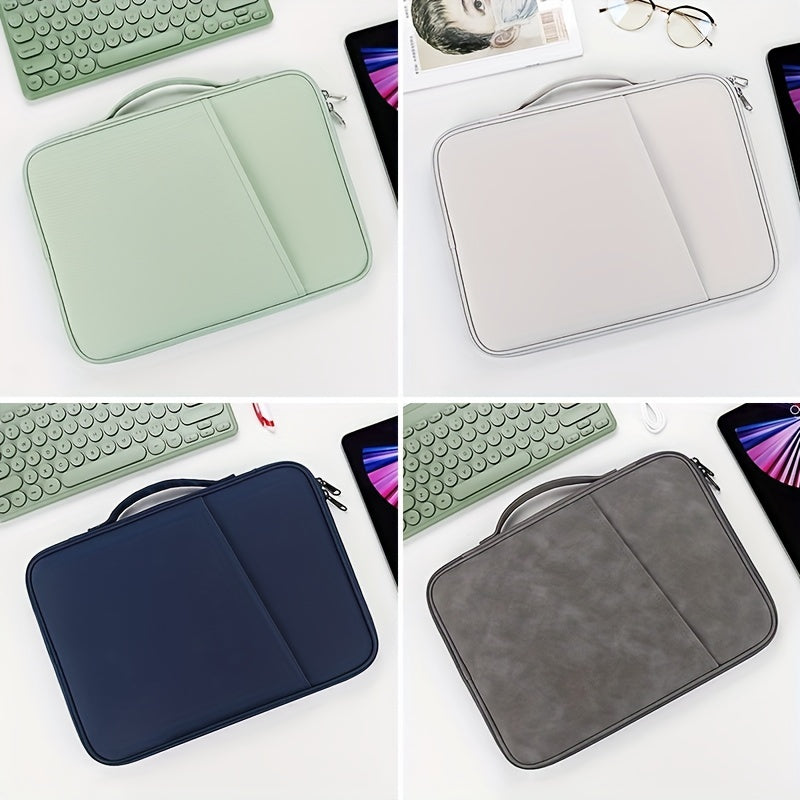 Nylon Laptop and Tablet Sleeve with Pockets for Office Supplies Up to 27.94 cm