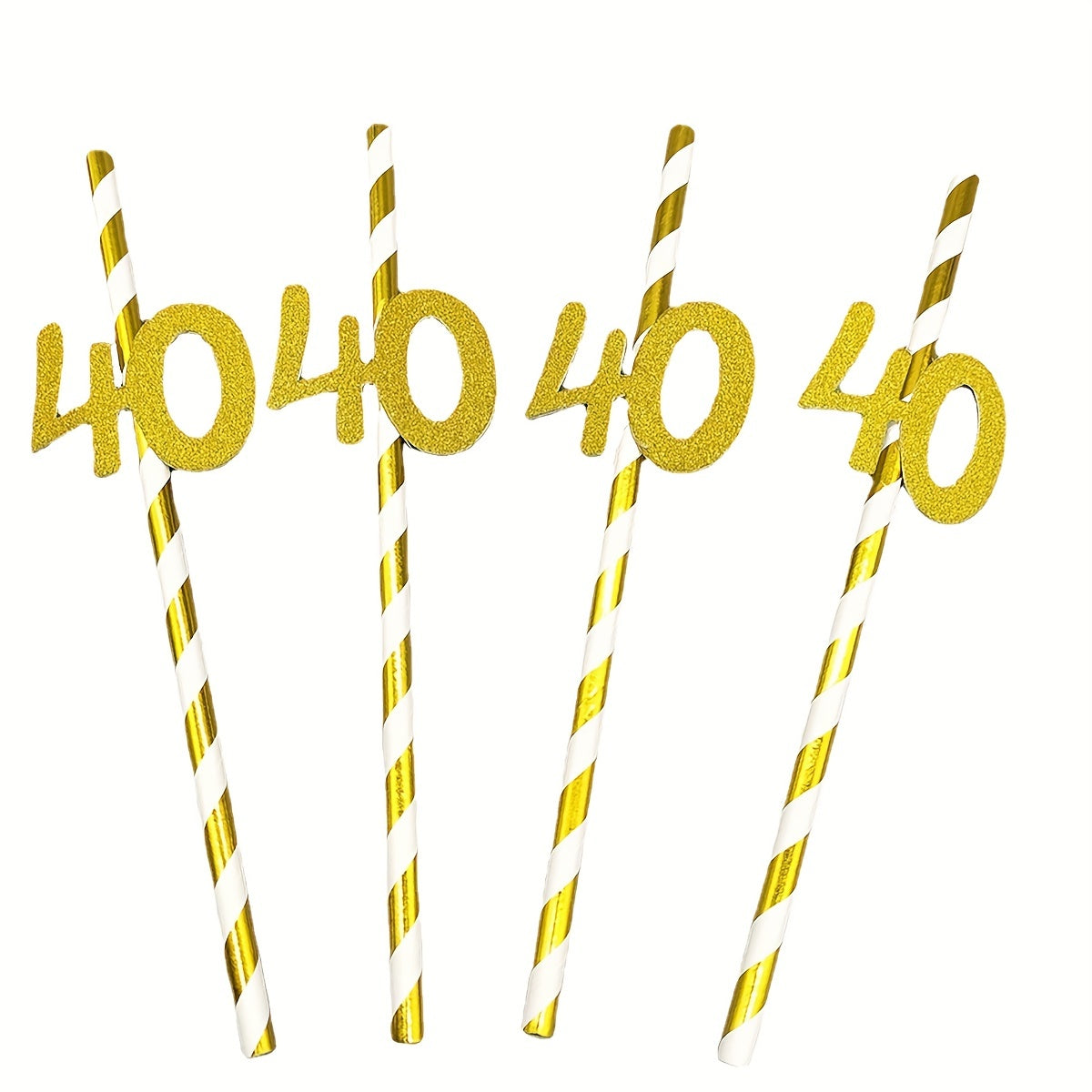 Sorbetes de papel para decoraciones de pasteles de cumpleaños, números de diez a sesenta años