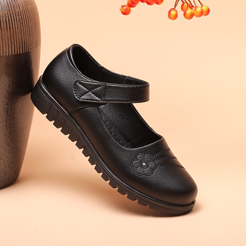 Women's Flat Shoes Lightweight Comfortable Solid Color Casual Work Shoes