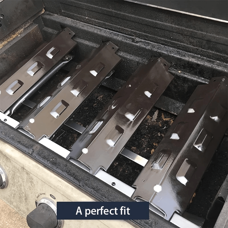 Universal Fit Ceramic Steel Grill Heat Shields for Outdoor BBQ and Griddle Cooking