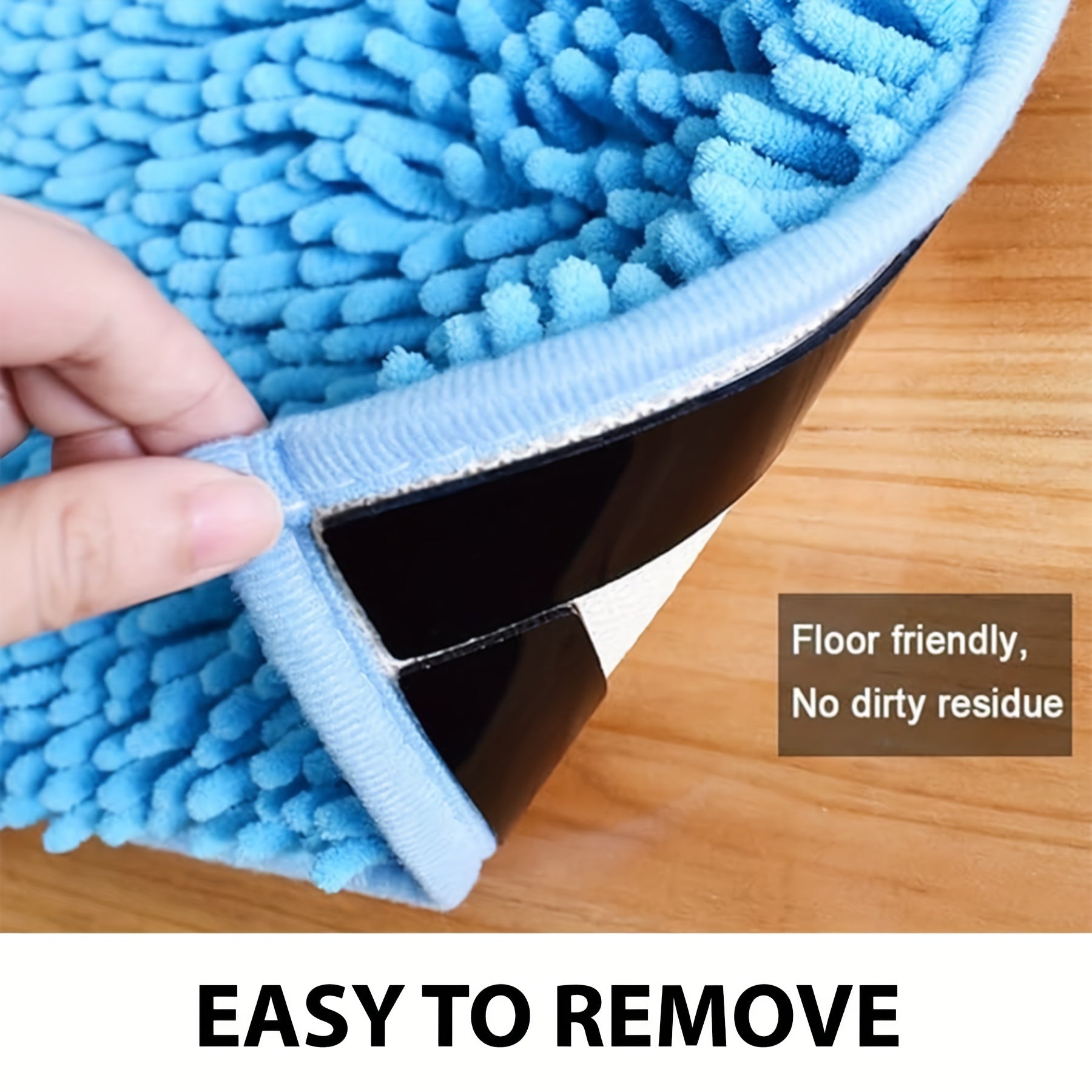 16 Pieces Rug Tape Double-Sided Adhesive Non-Slip Carpet Pads for Hardwood and Tile Floors