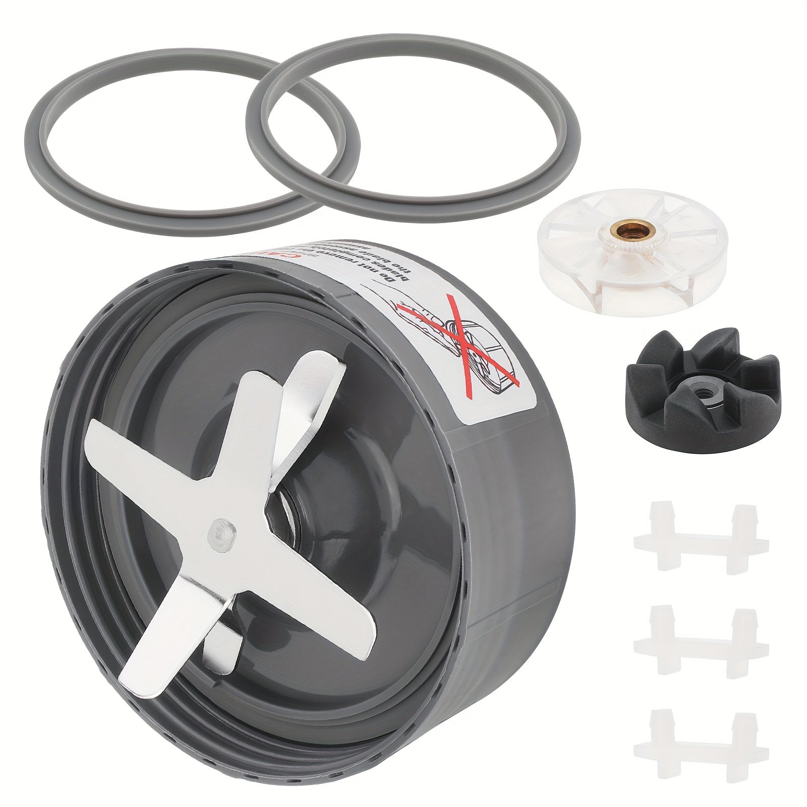 Nutribullet 600W / 900W blenderlari bilan mos keladigan 8 ta ekstraktor pichoqi qopqog'i to'plami, Nutribullet blender to'plamini almashtirish uchun gearni o'z ichiga oladi.