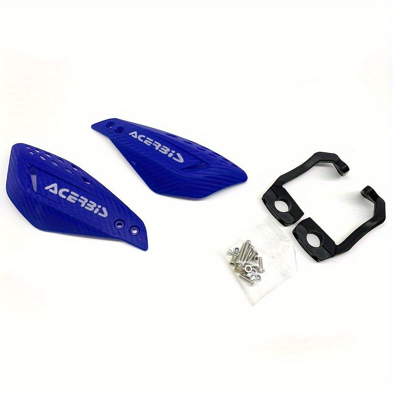 Off Road Motorcycle Hand Guards Carbon Fiber Look Dual-Sided Protective Shields for Dirt Bikes