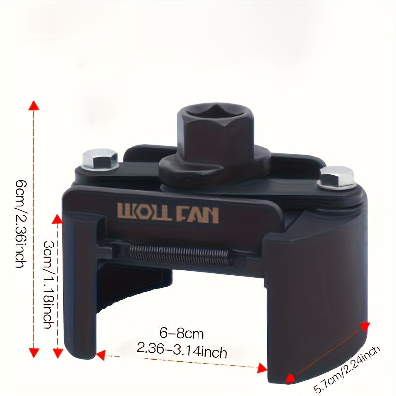Sozlanadigan moy filtri kaliti qora metall ko'p funktsiyali teskari mexanizm