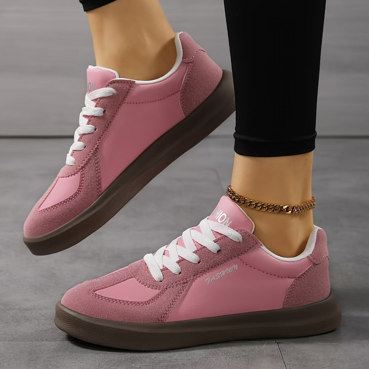 Women's Casual Lightweight Microfiber Sneakers with Phylon Sole