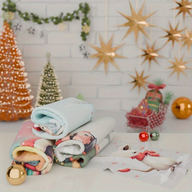 Set of 4 Christmas Kitchen Towels 45x66cm Holiday Decor Gift