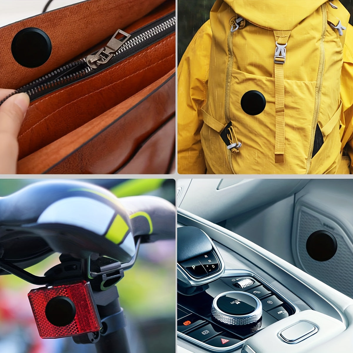 Universal Waterproof Air-tag Holder Mount 2 Pack for Luggage Laptop Bike Car Drone