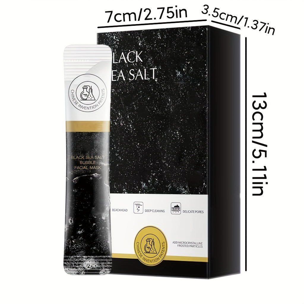 12 ta qora dengiz tuzi pufli maskalari, normal teri uchun namlantiruvchi gel, sayohat uchun qulay