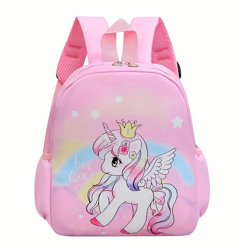 Kids' Nylon Backpack for Boys and Girls Ages 3-14 with Embossed Design and Multiple Zippers