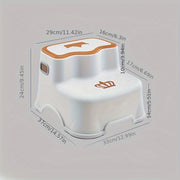 Asiento de entrenamiento para niños con diseño de corona, base resistente blanca y acolchado cómodo