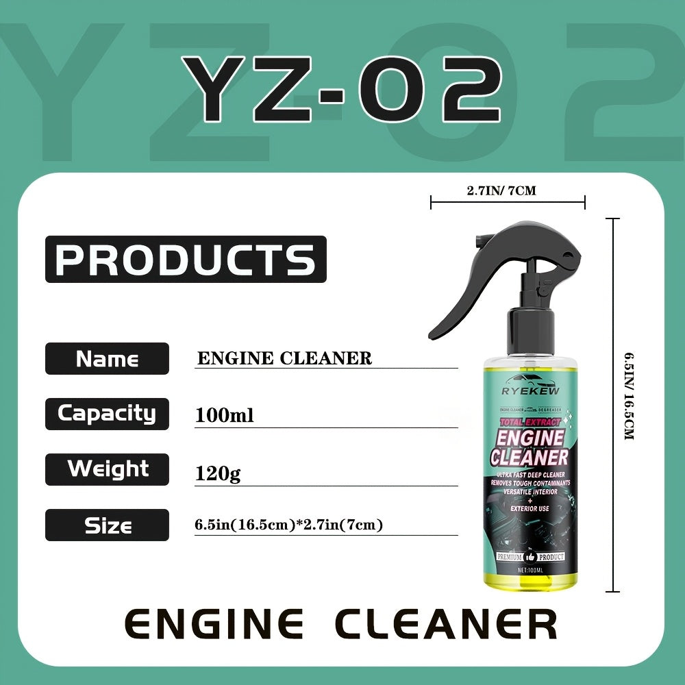Engine Cleaner Spray for Cars 3-in-1 Discoloration Oxidation Dirt Remover