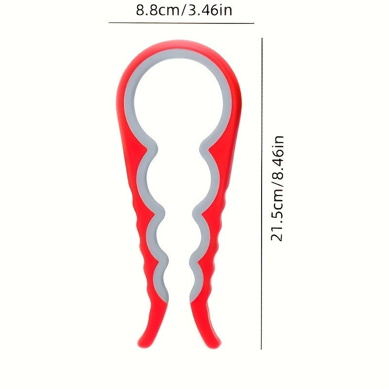 Эргономическая ручная открывалка для консервов 4-в-1 для пожилых с синей ручкой