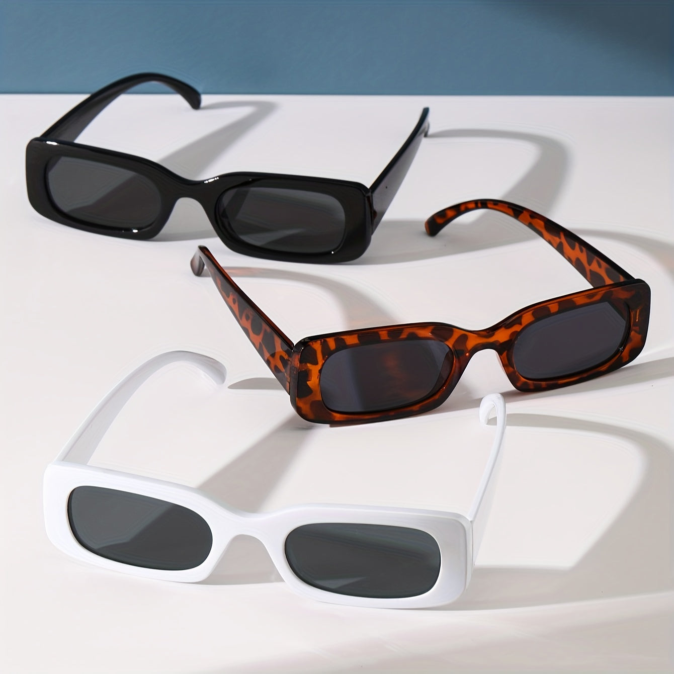 3 пары небольших рамочных ретро-очков для повседневной носки