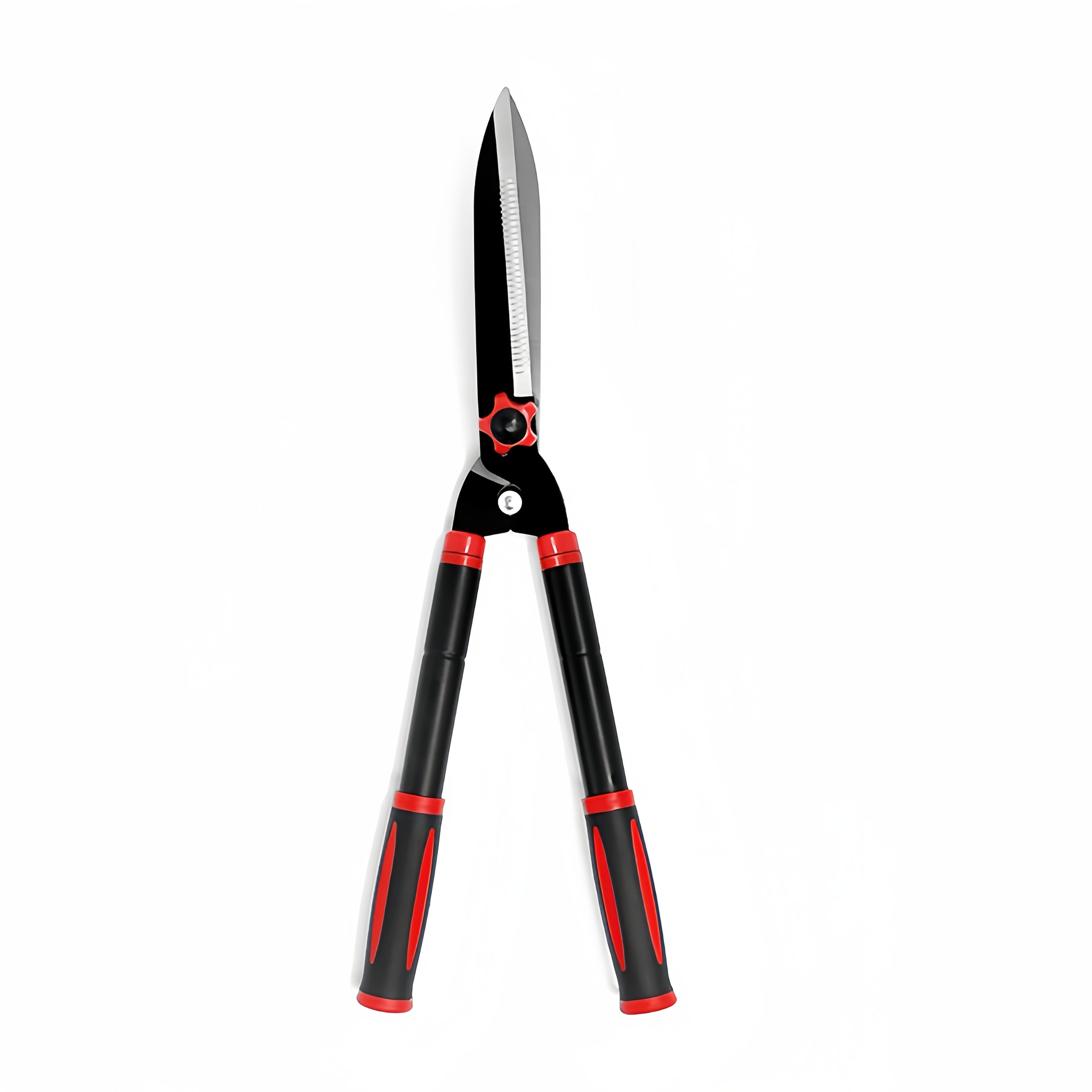 Garden Pruning Shears with Retractable Rubberized Handle High-Carbon Steel Blades for Garden, Flowers, Fruit Trees