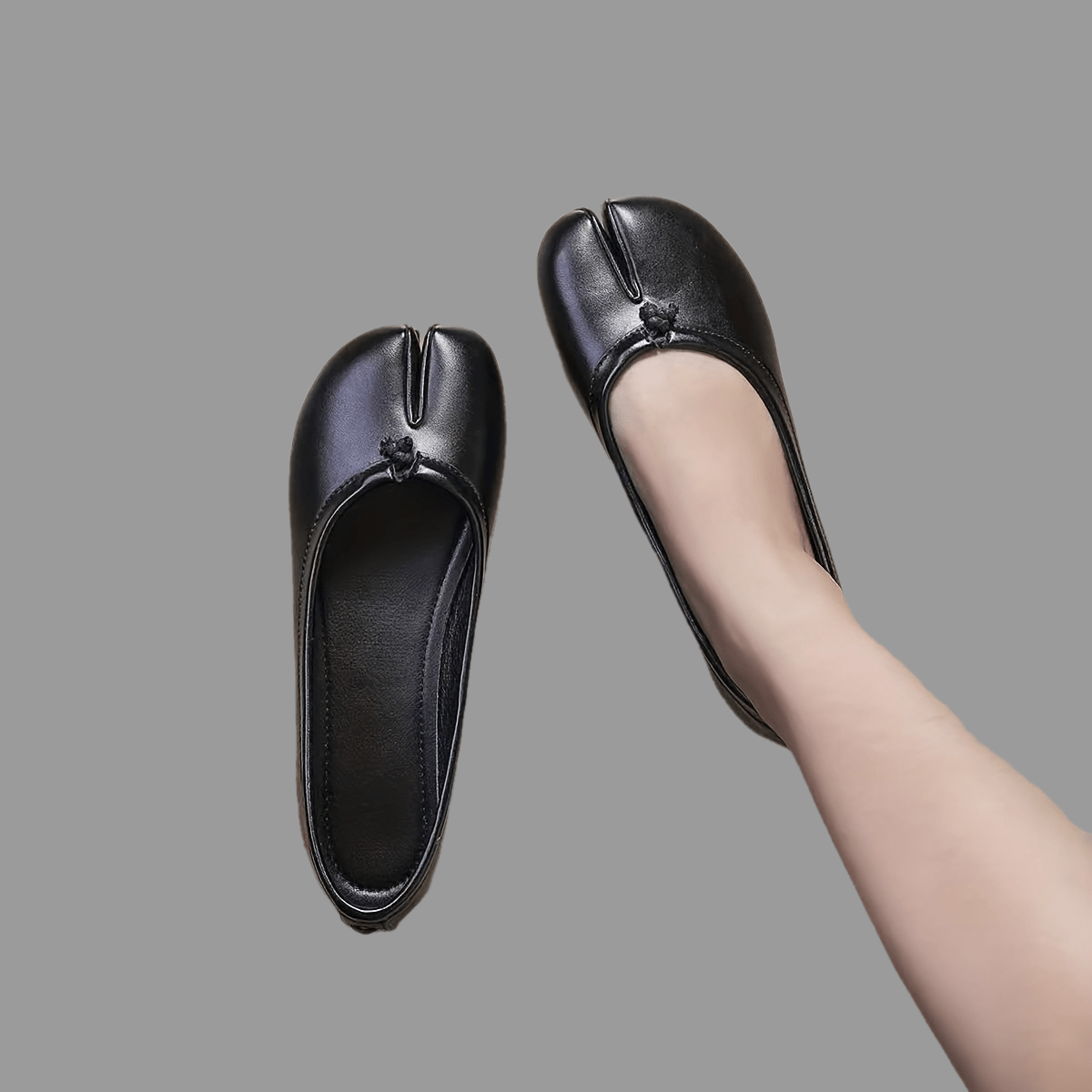 Zapatos de mujer sin cordones de cuero cómodos y versátiles para todas las estaciones