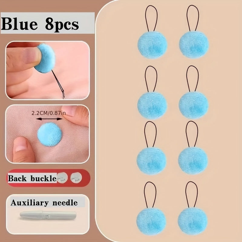 Pink Polypropylene No-Sew Clips for Line-Drying and Bedding Fastening