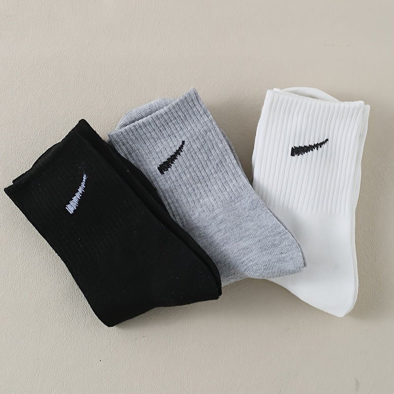 Мужской набор из 3 пар носков с коротким рукавом, разноцветные, вязаные, из полиэстера и спандекса, с уникальными принтами