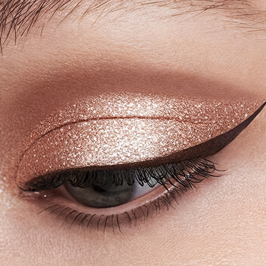 Women Sparkle Eyeshadow Pencil Glitter Finish Eye Makeup Brown