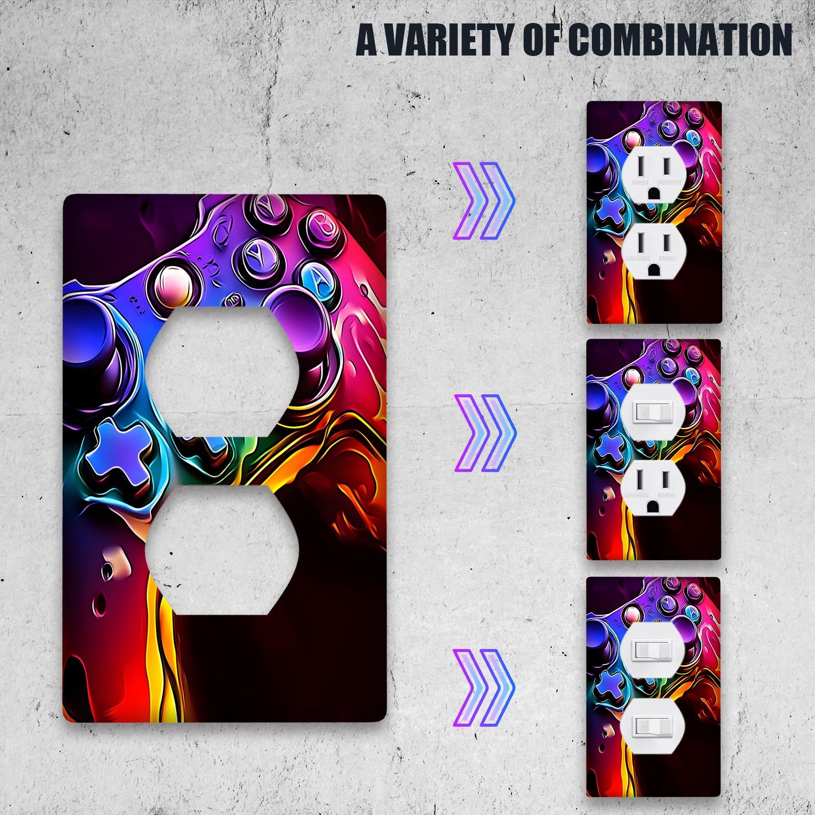 Unbreakable Polycarbonate Light Switch Cover for 1-Gang and 2-Gang Switches