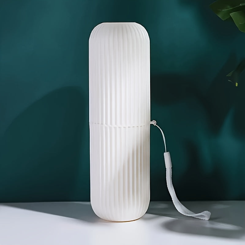 Travel Toothbrush Holder with Rinse Cup and Storage Case for Travel