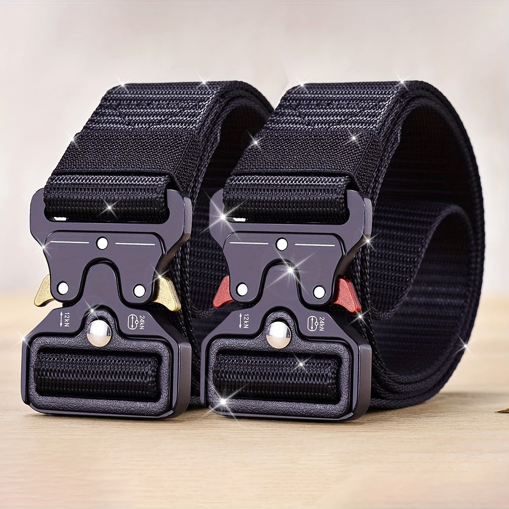 Unisex Canvas Belt Adjustable Tactical Belt for Outdoor, Casual, Everyday Wear