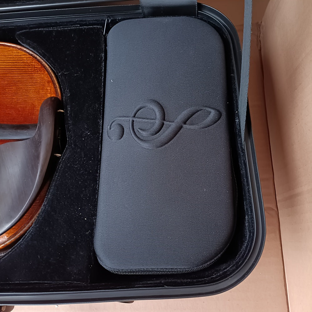 Estuche para violín de fibra de carbono ultraligero, impermeable, resistente al desgaste, con cerradura y higrómetro