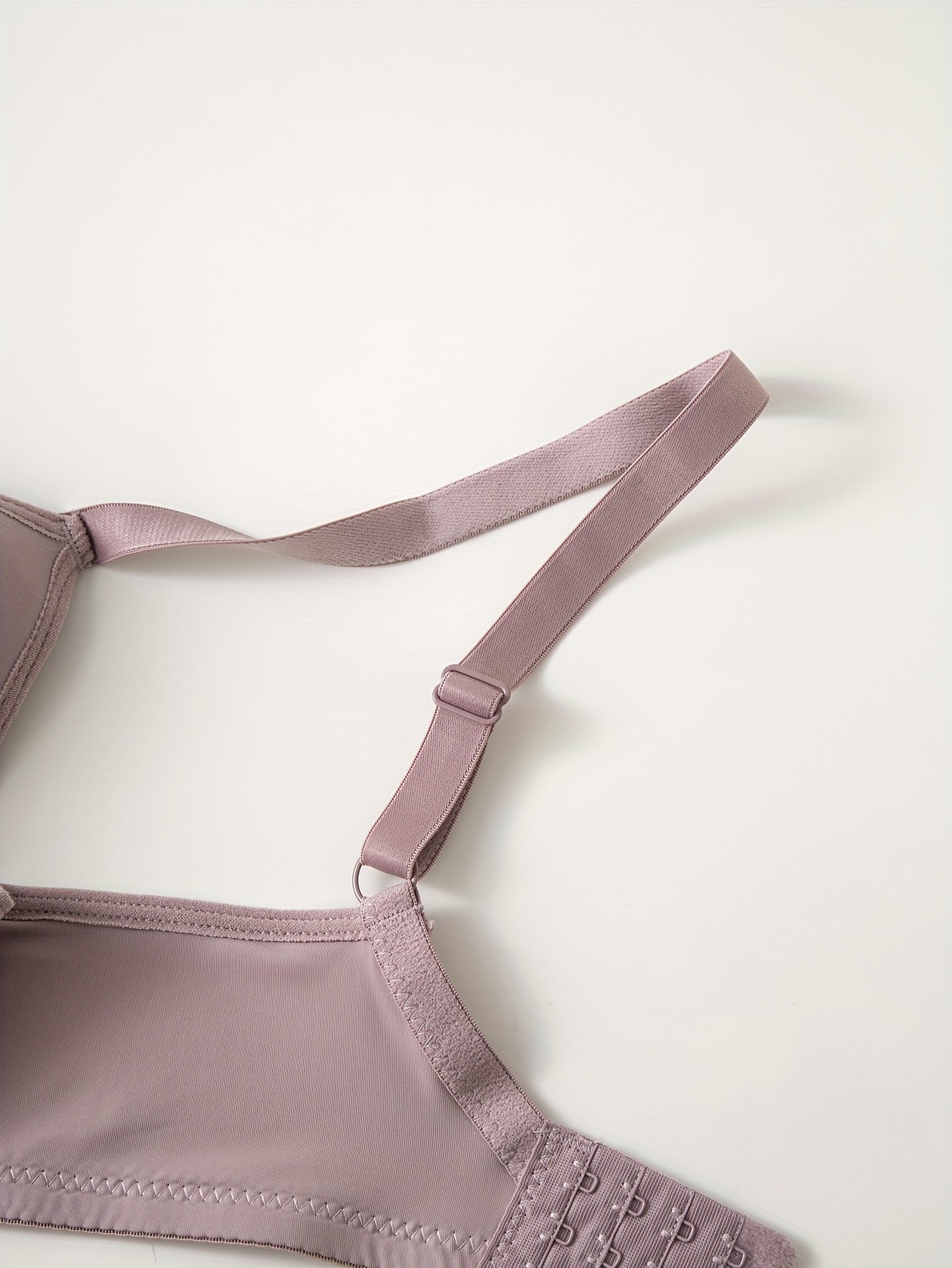 Women's Breathable Cotton Bras Set with Steel Rings for Support