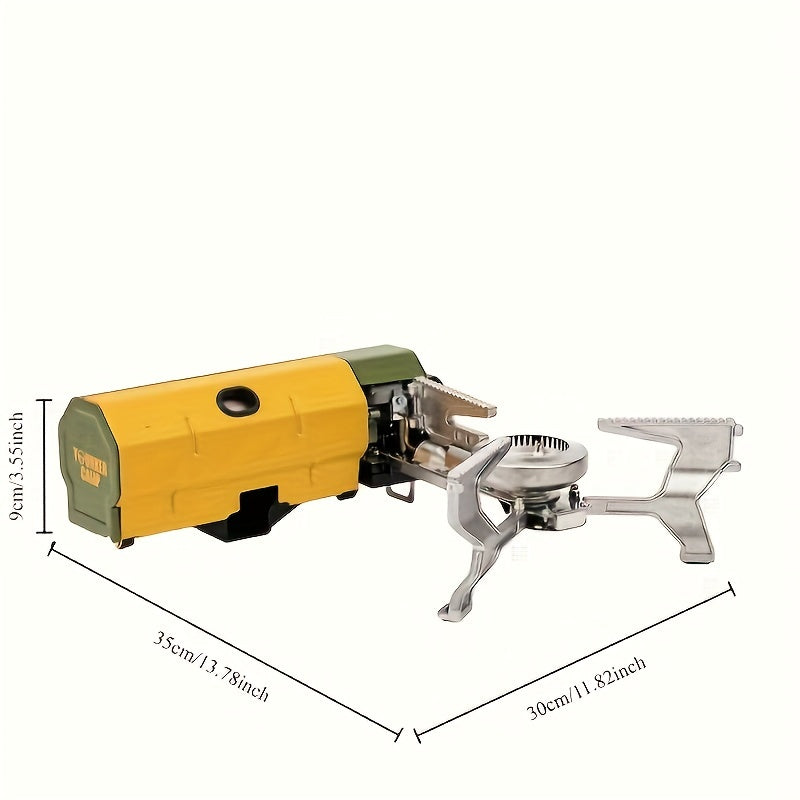 Versatile Camping Stove with Rotatable Support and Bottle Opener for Outdoor Cooking