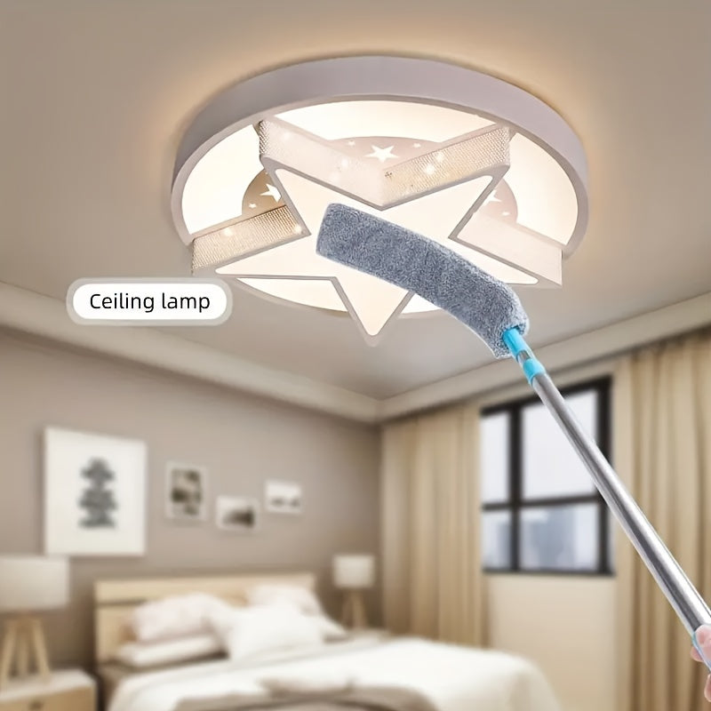 Microfiber Extendable Duster Set tozalash choʻpchi va crevice asbobini oʻz ichiga oladi, elektriksiz hoʻl/quruq foydalanish uchun metall tutqich bilan taʼminlangan. Yashash xonasi, yotoqxona, oshxona, bogʻ va polni tozalash uchun mukammal.