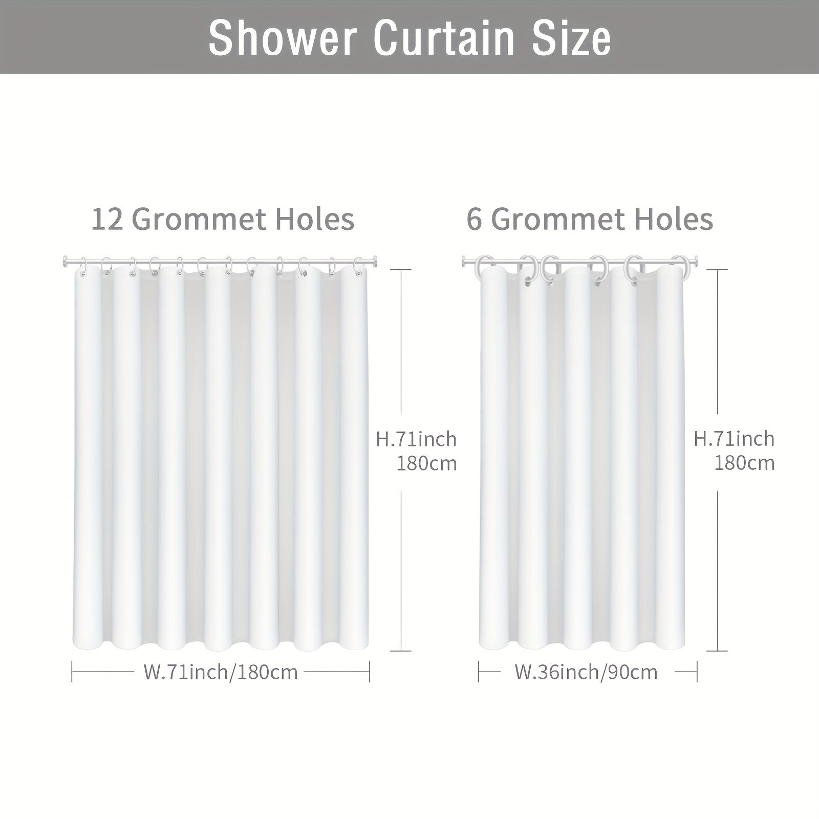 Waterproof Eucalyptus Shower Curtain with Watercolor Plant Leaves Floral Design Includes Hooks