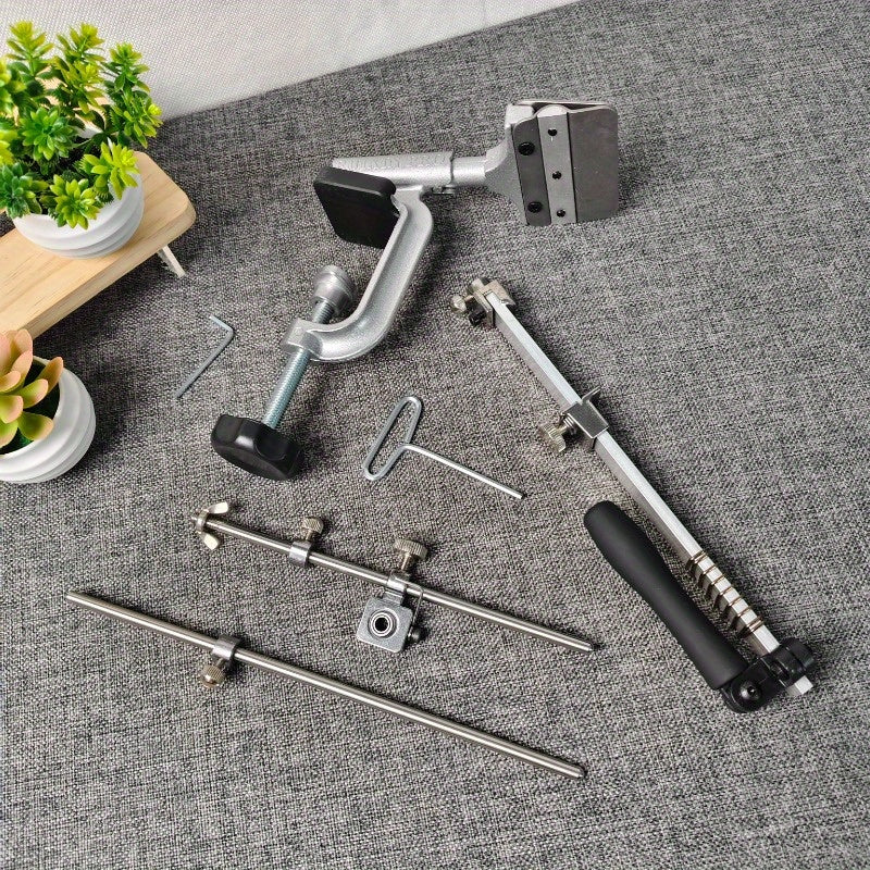 Система точилки для ножей 4-го поколения с фиксированным углом и алмазными камнями, черная