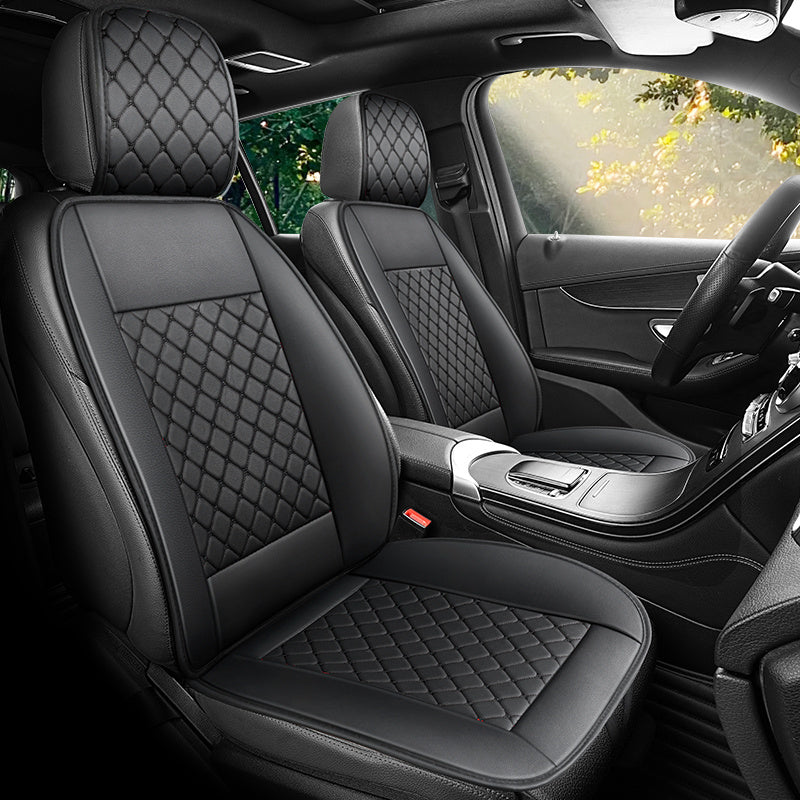 Universal Faux Leather Car Seat Covers Waterproof Breathable All-Season