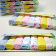 8-Pack Baby Soft Polycotton Knit Bath Towels Lightweight Infant Washcloths Mixed Color