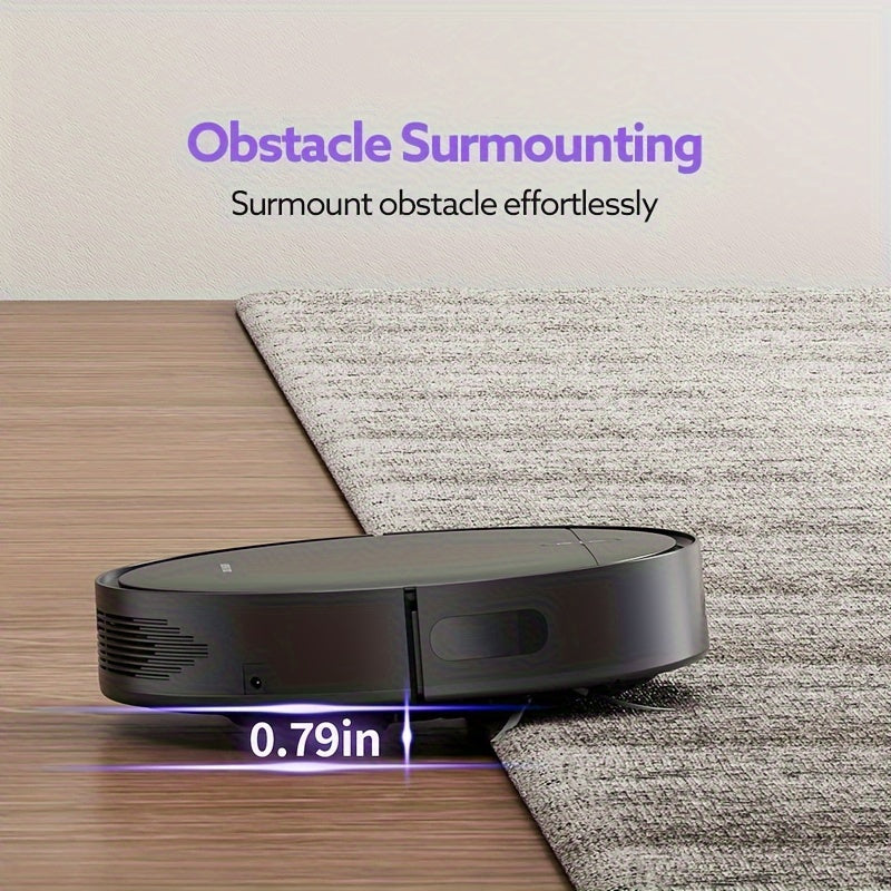 Robot aspirador 2 en 1 para pelo de mascotas, suelos duros, alfombras de pelo bajo EU