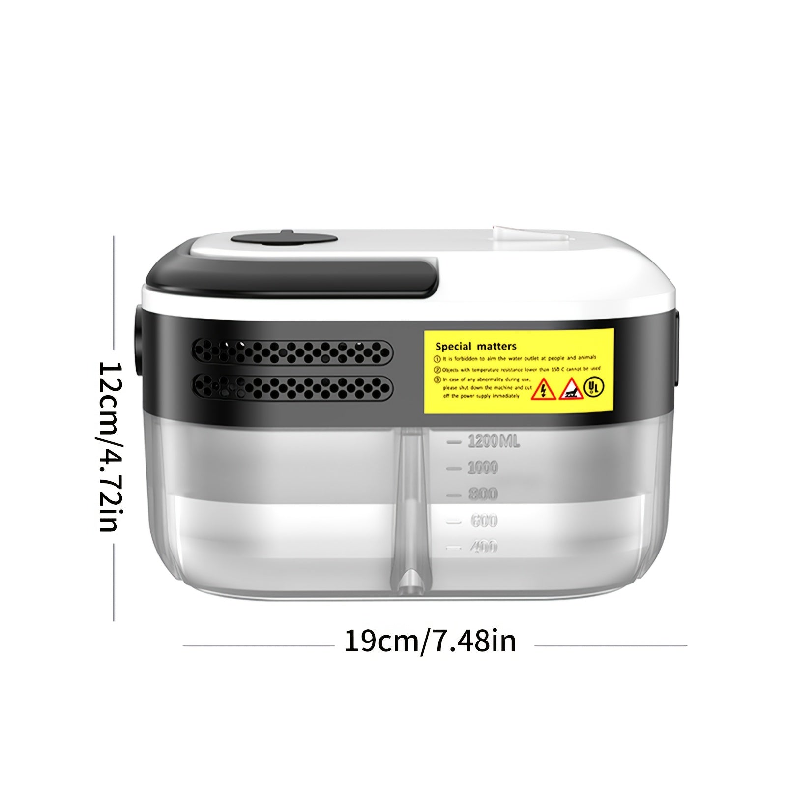 Limpiador de vapor portátil de mano con 5 cabezales de cepillo limpieza a alta temperatura y presión