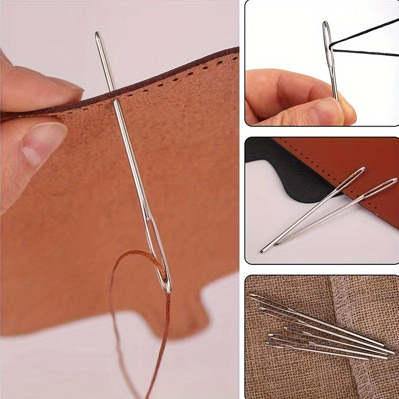 Black Magnetic Needle Box for Cross Stitch and Embroidery Tools Stainless Steel Frosted Black