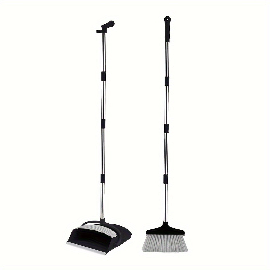 Mustahkam cho'tka va axlat to'plagich to'plami - Uy, oshxona, yashash xonasi va ochiq joylarni tozalash uchun ideal