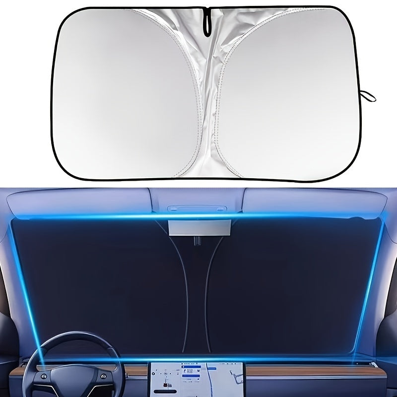 Универсальный титановый солнцезащитный чехол для автомобилей, внедорожников, грузовиков, блокировка ультрафиолета, складной, для хранения