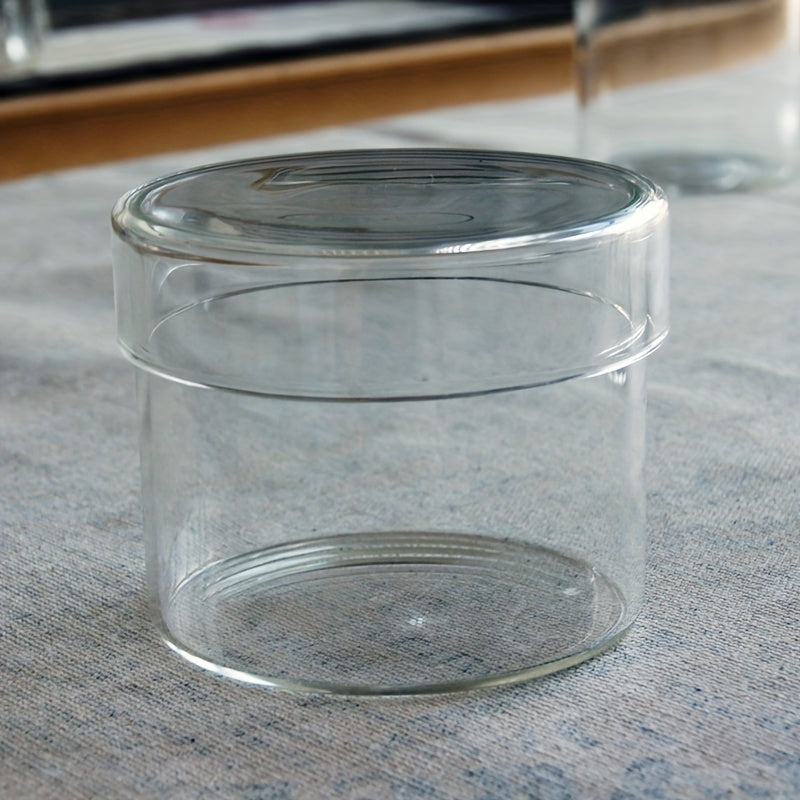 Set of Borosilicate Glass Storage Jars with Airtight Lid for Snacks and Jewelry