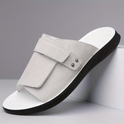 Men's Summer Casual Slip-On Sandals with Faux Upper EVA Sole Non-Slip Outdoor