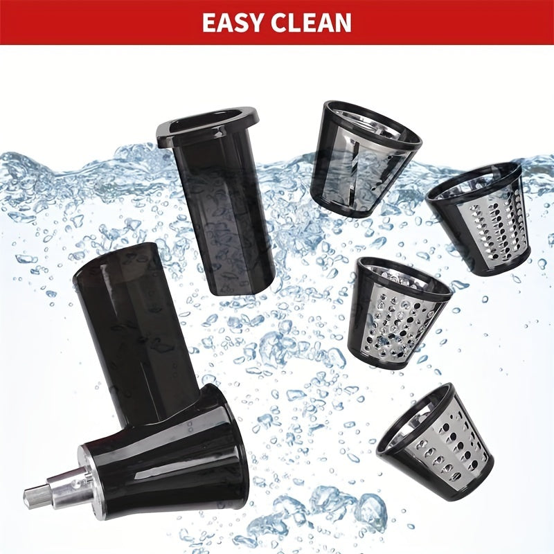 Slicer and Shredder Accessory for KitchenAid Blender with 4 Blades
