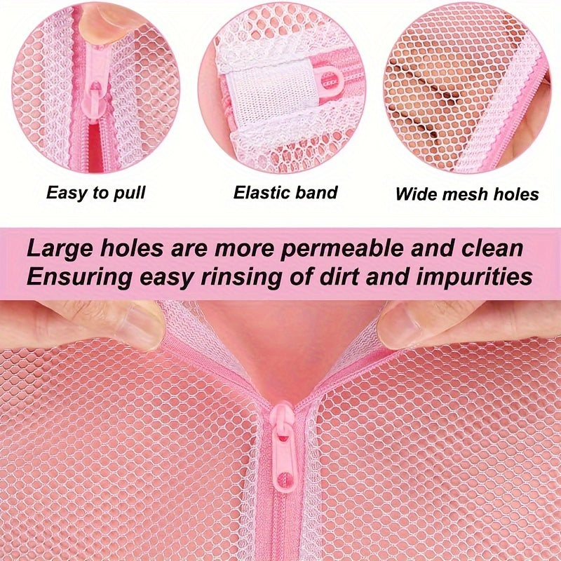 Juego de 6 bolsas de malla para ropa delicada, almacenamiento de viaje, tamaño pequeño 27x37cm