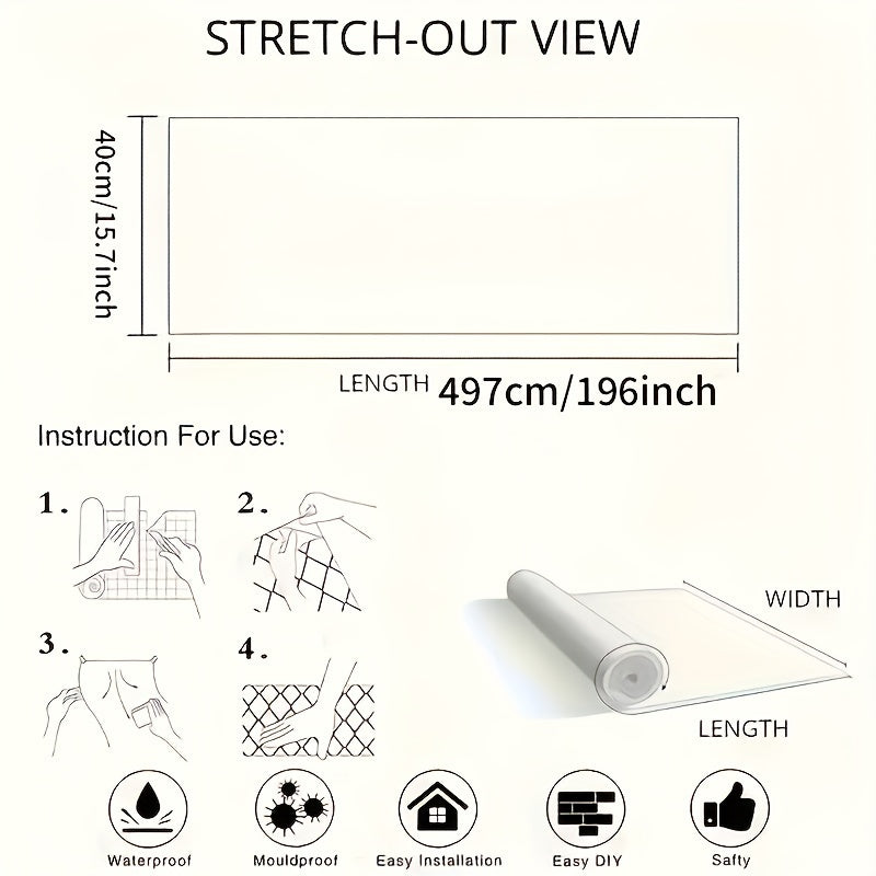 Orange Peel Splash-Resistant Sticker for Kitchen Decor