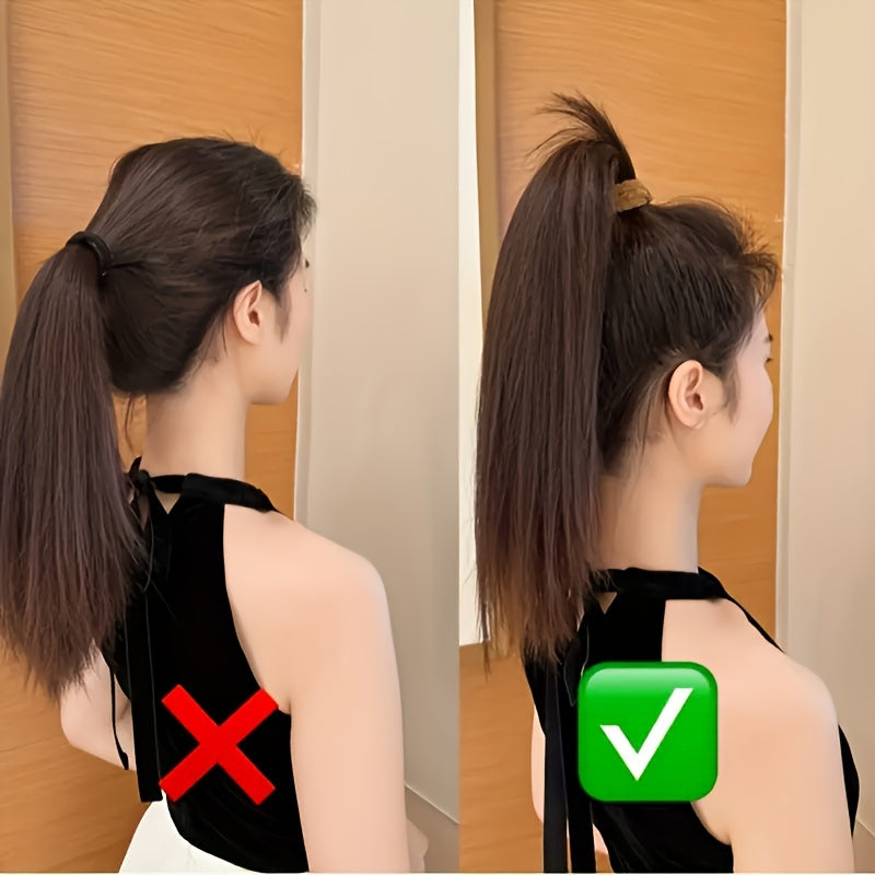 12 Thick Elastic Ponytail Hair Loops for Women High Ponytails Mixed Colors