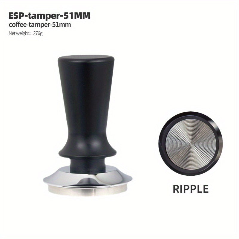 Adjustable Depth Coffee Tamper Stainless Steel Barista Tool for Espresso