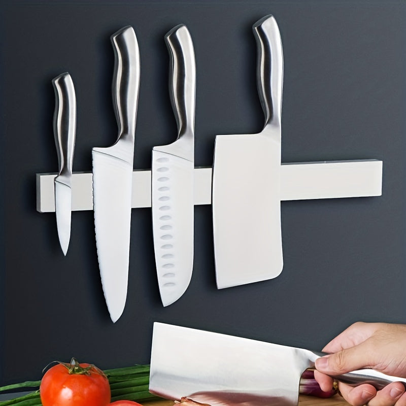Stainless Steel Magnetic Knife Holder Wall Mount Organizer for Kitchen Utensils