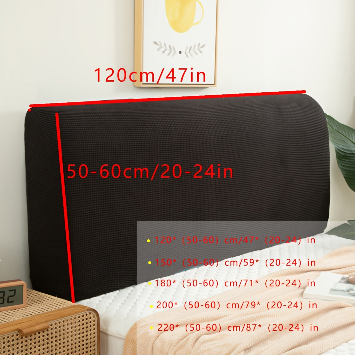 Machine Washable Polyester Fiber Fill Headboard Cover with Macaron-Inspired Corn Texture