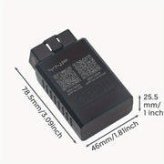 Avtomobillar uchun simsiz OBD2 kod o'quvchi, real-vaqt ma'lumotlarini skanerlash, iOS va Android bilan mos keladi