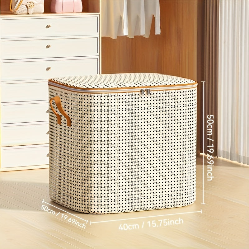 Large Waterproof Storage Bag for Clothes and Quilts Moisture-Resistant Plastic Organizer